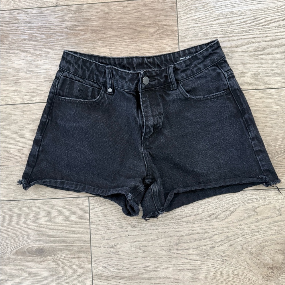 Thrills Charcoal Jean Shorts